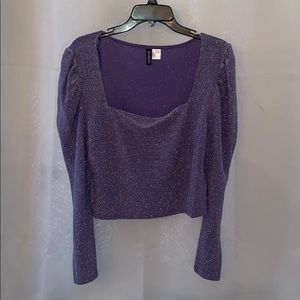 sparkly purple long sleeve